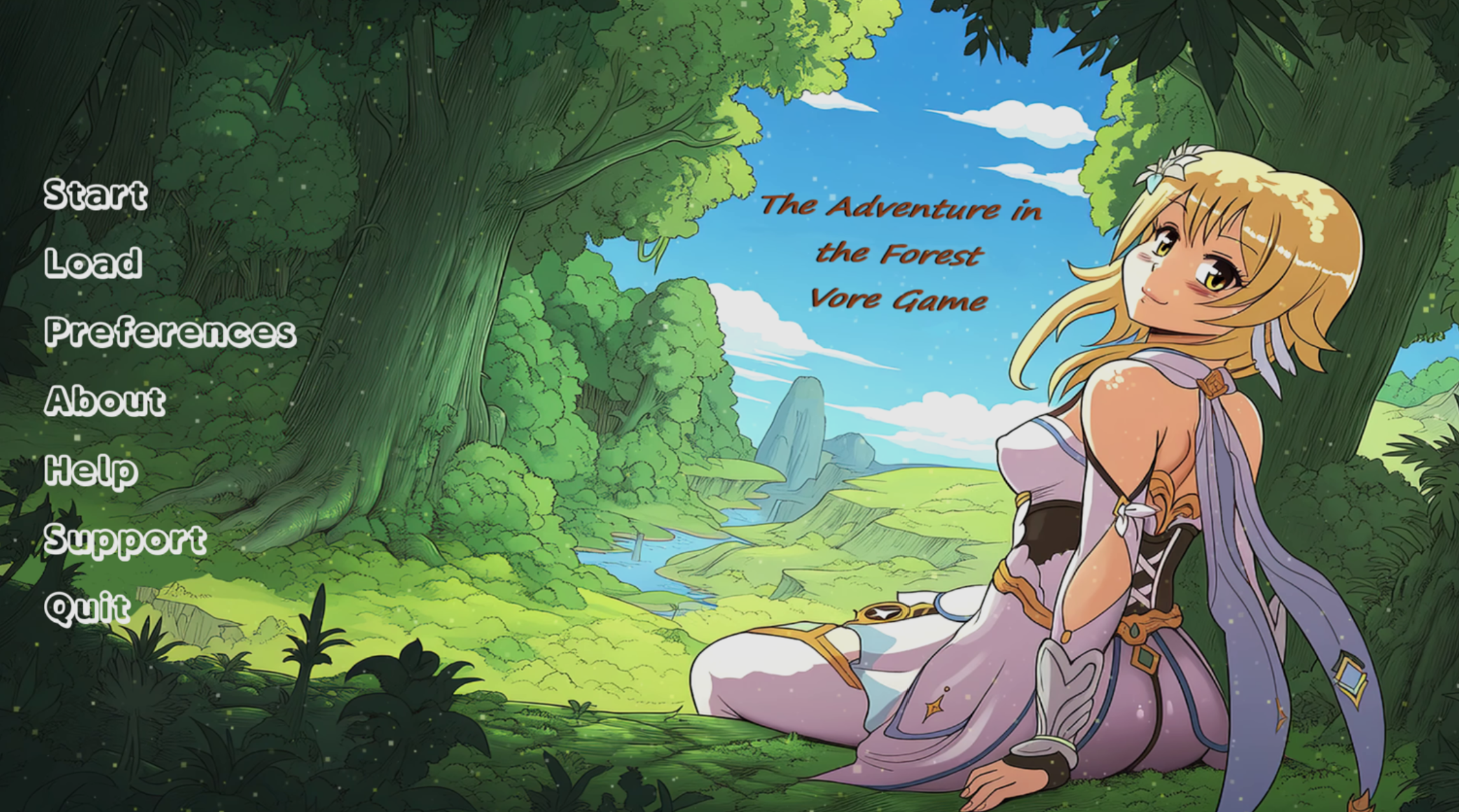 The Adventure in the Forest key art — a lush, moody fantasy forest
